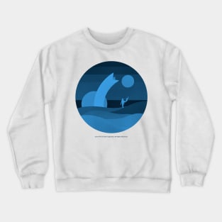 Minimalist Arrakis, Midnight Crewneck Sweatshirt